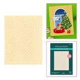 Spellbinders A2 Herringbone Decor 3D Embossing Folder by Yana Smakula