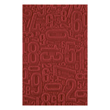 Spellbinders Number Field 3D Embossing Folder by Esther Glas - E3D-186