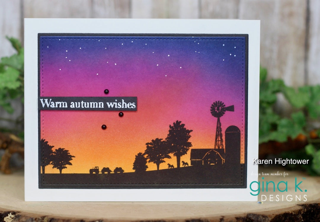 Gina K Designs Stamps - Harvest Silhouettes