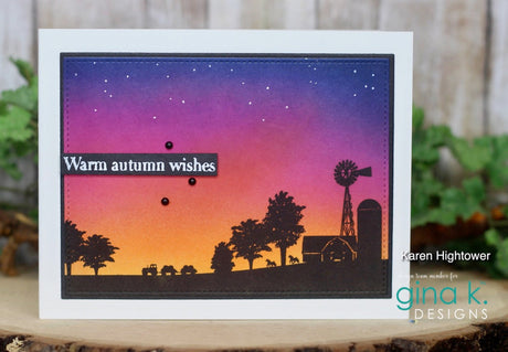 Gina K Designs Stamps - Harvest Silhouettes