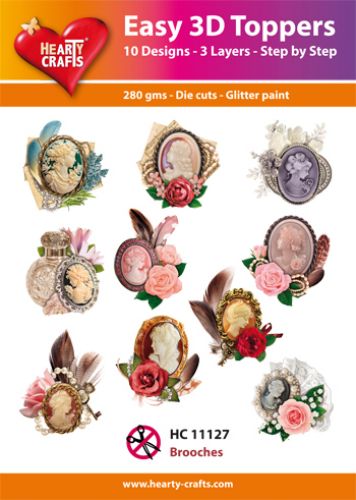 Hearty Crafts Easy 3D - Brooches