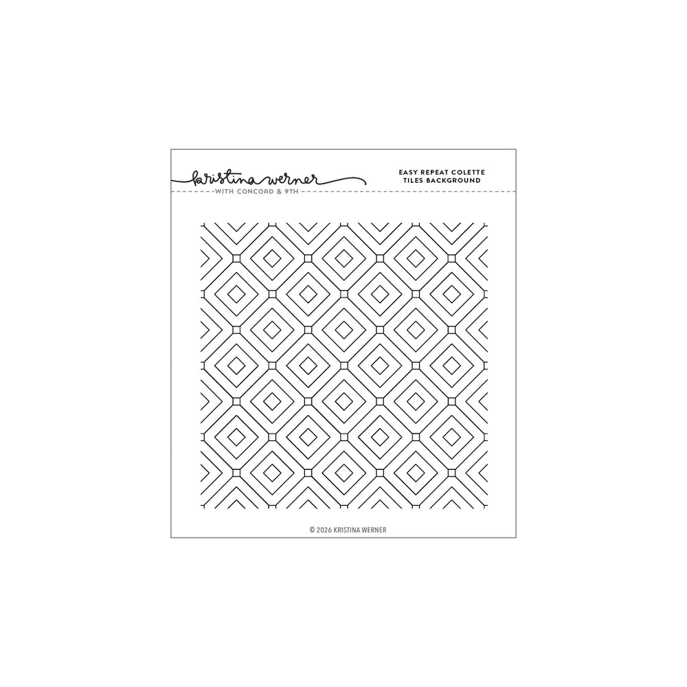 Concord & 9th KW Easy Repeat Colette Tile Background Stamp