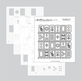 Concord & 9th KW Easy Repeat Tiles Background Stamp & Stencil bundle