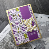 Concord & 9th KW Easy Repeat Tiles Background Stamp & Stencil bundle