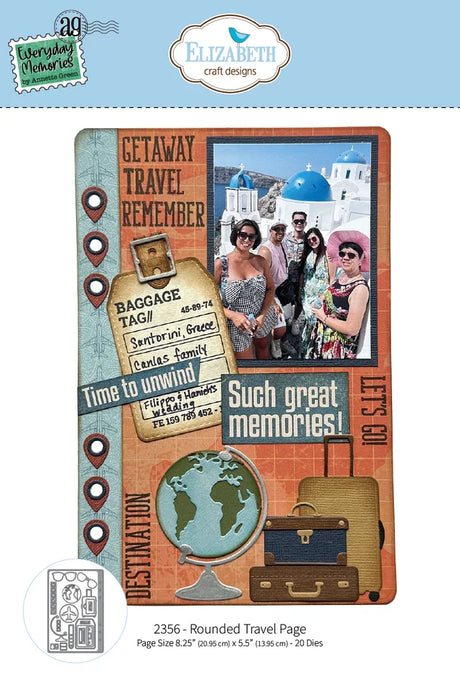 Elizabeth Craft Designs Rest & Relaxation Die Rounded Travel Page