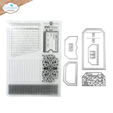 Elizabeth Craft Designs Rest & Relaxation Stamp and Die Set Layered Tags