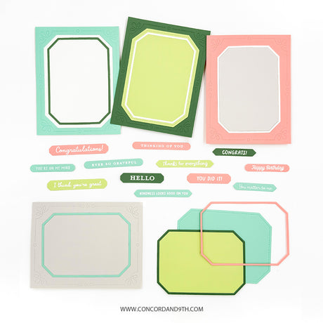 Concord & 9th Essential Labels & Frames Dies