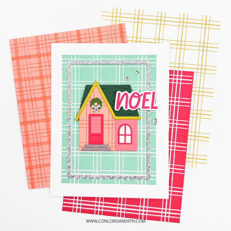 Concord & 9th Everyday Plaid Background Stamp Set (6 x 6)