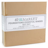 49 & Market Foundations Essential Binder Basic - Kraft - FAB-36688
