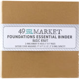 49 & Market Foundations Essential Binder Basic - Kraft - FAB-36688