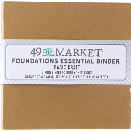 49 & Market Foundations Essential Binder Basic - Kraft - FAB-36688