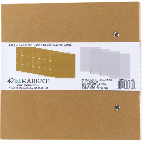 49 & Market Foundations Essential Binder Basic - Kraft - FAB-36688