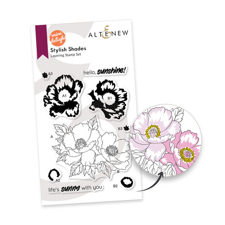Altenew Mini Delight: Stylish Shades Stamp & Die Set
