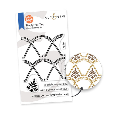 Altenew Mini Delight: Simply For You Stamp & Layering Die Set - ALT11647BN