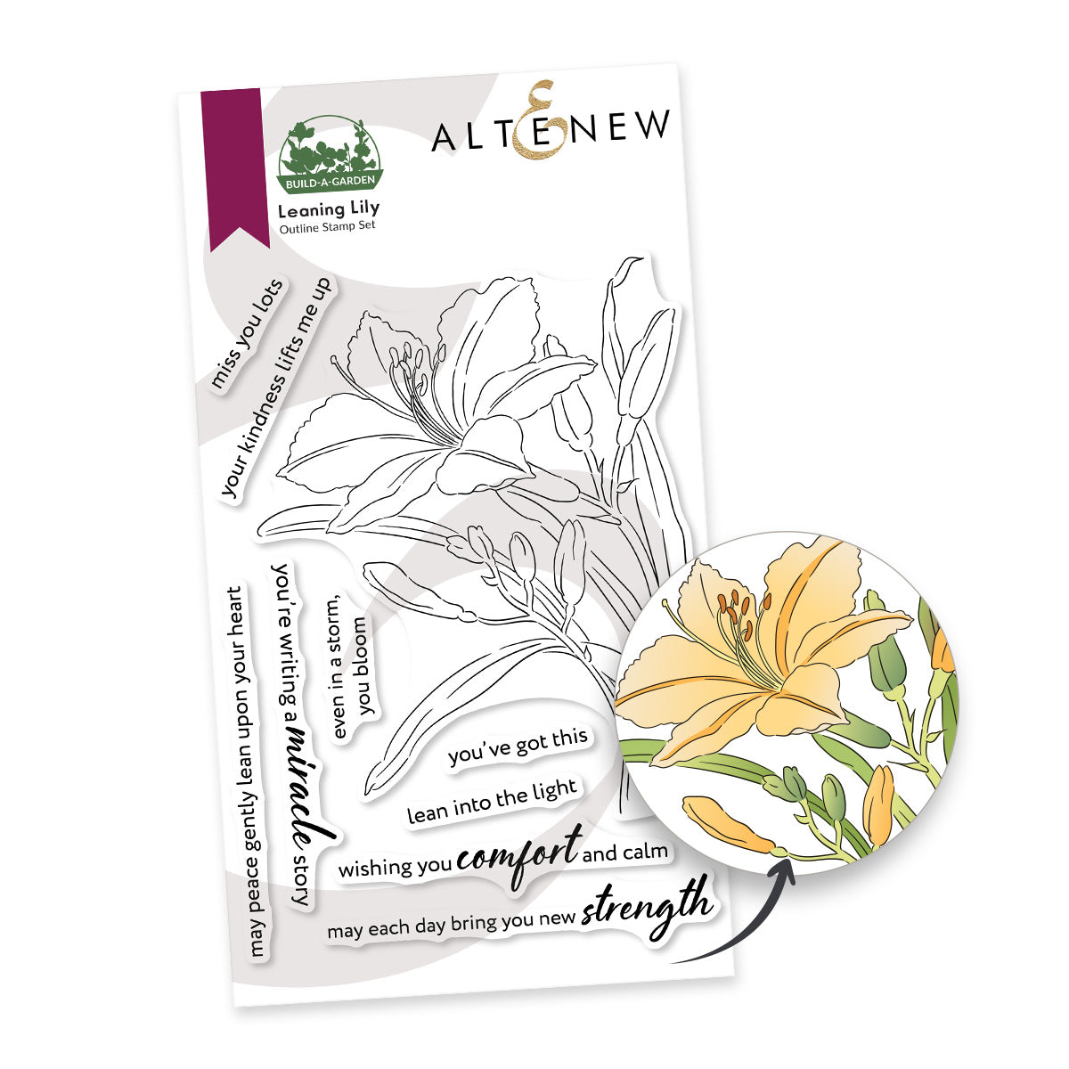 Altenew Build-A-Garden: Leaning Lily