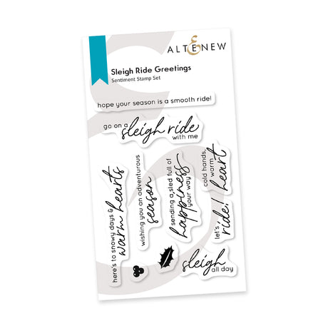 Altenew Sleigh Ride Greetings - Complete Bundle (Stamp and Die)
