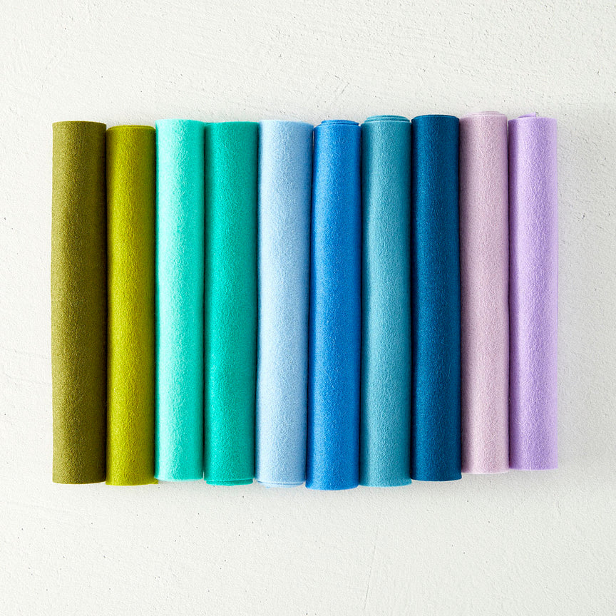 Spellbinders Merino Wool Felt Sheets - Cool Collection