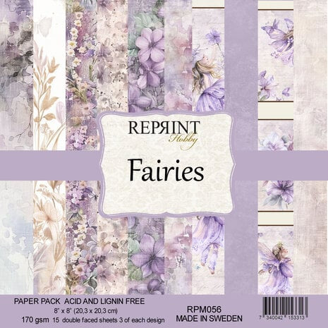 Reprint Fairies 8x8 Inch Paper Pack (RPM056)