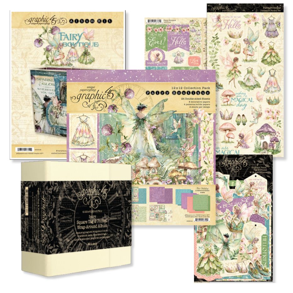 Graphic 45 Fairy Boutique Album Kit