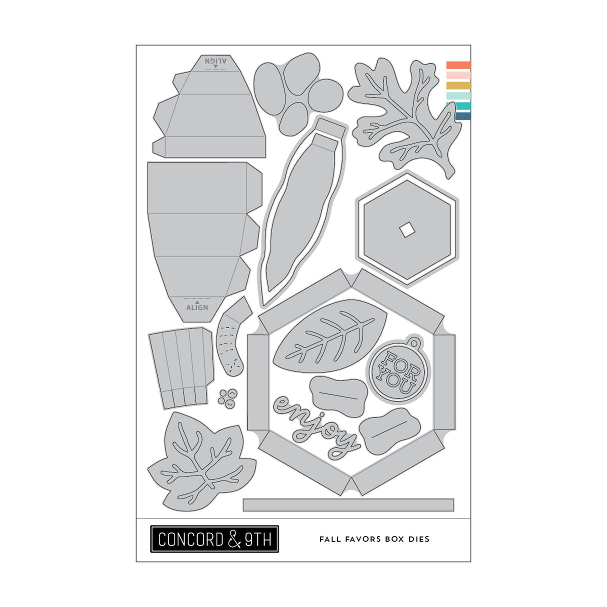 Concord & 9th Fall Favors Box Dies