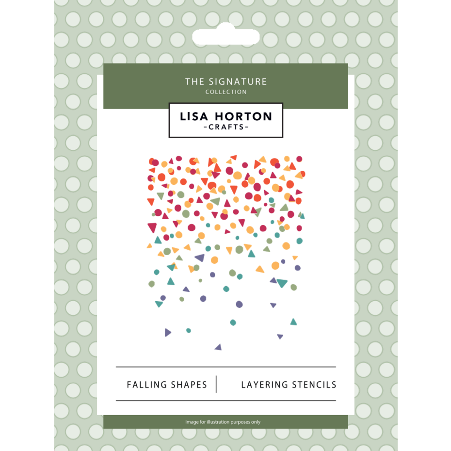 Lisa Horton Crafts The Signature Falling Shapes Craft Dies & stencil Bundle - LHCCD384