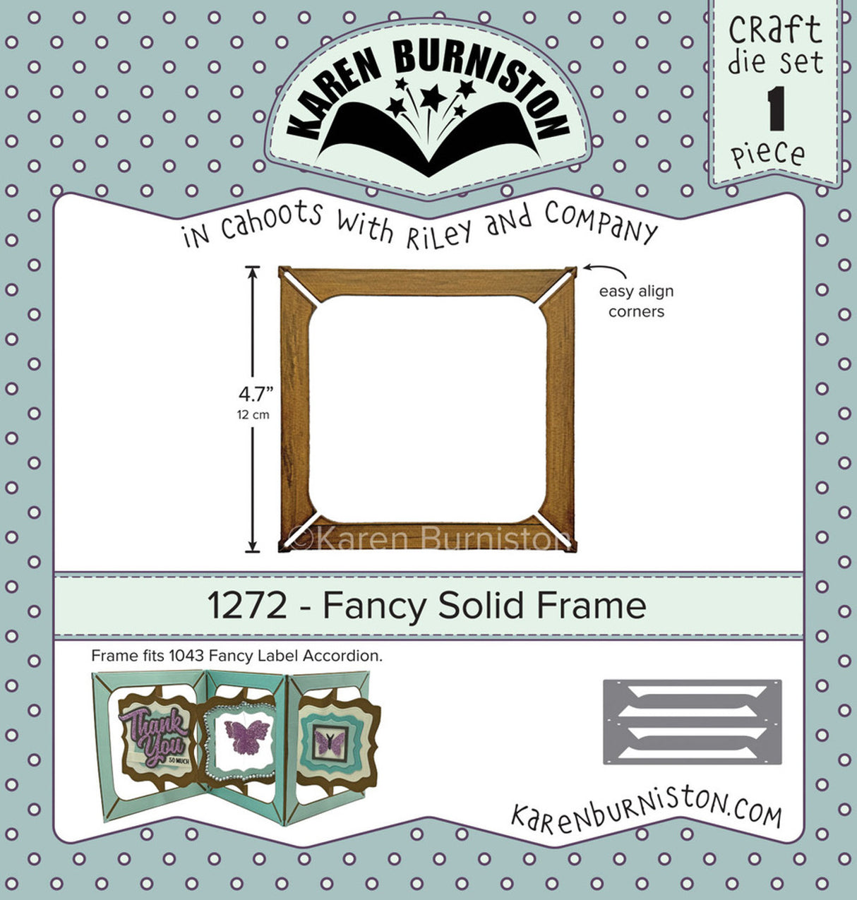 Karen Burniston Fancy Solid Frame 1272