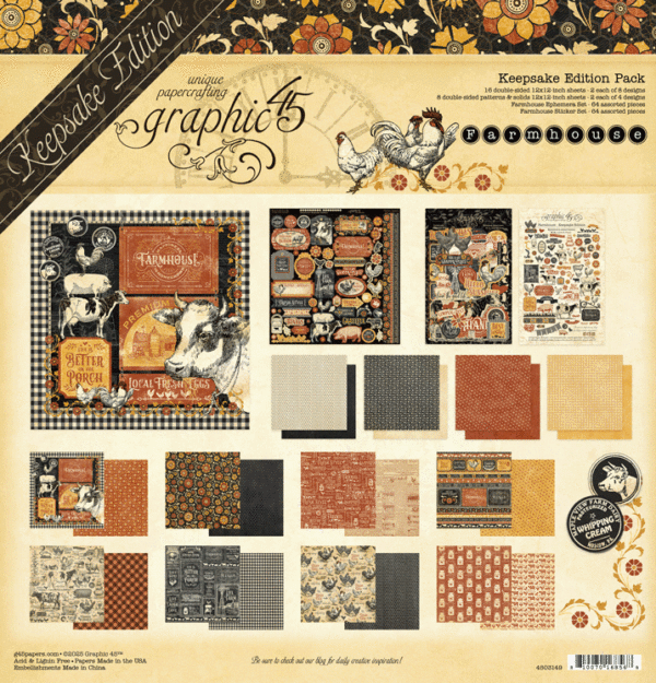 Graphic 45 Farmhouse — Keepsake Edition