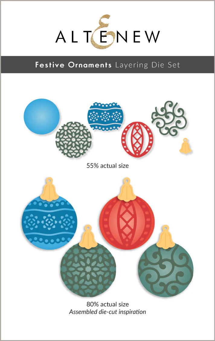 Altenew Festive Ornaments Layering Die Set