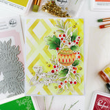 Pinkfresh Studio Festive Flourish press plate