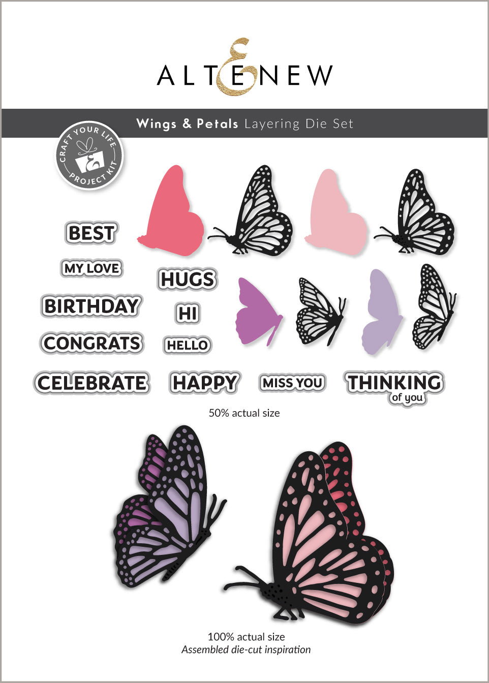 Altenew Craft Your Life Project Kit: Wings & Petals