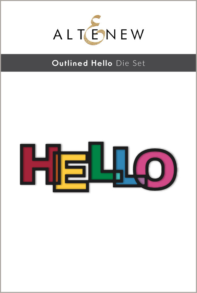 Altenew Outlined Hello Die Set