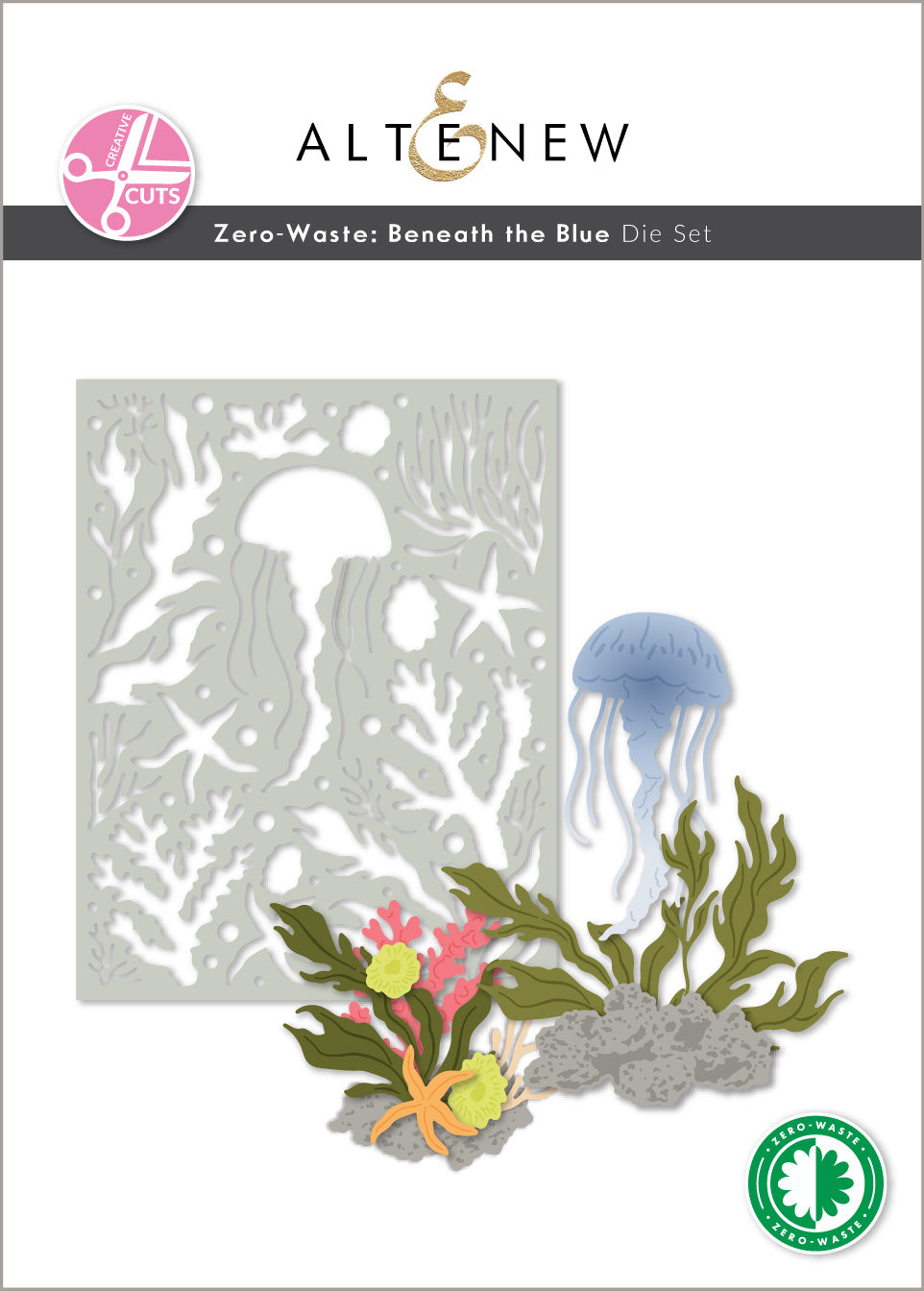 Altenew Creative Cuts: Zero-Waste Beneath the Blue Die Set
