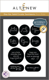 Altenew One Go Solid Circular Sentiments - Complete Bundle - ALT11384BN