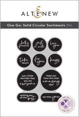 Altenew One Go Solid Circular Sentiments - Complete Bundle - ALT11384BN