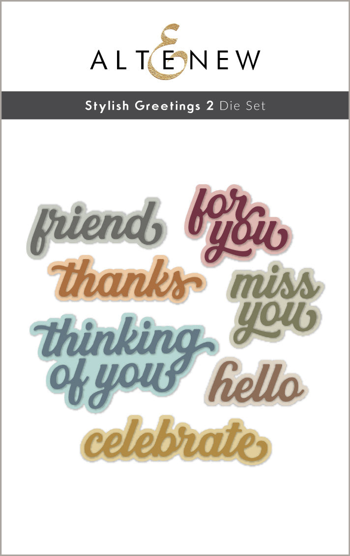 Altenew Stylish Greetings Die 2