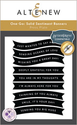 Altenew One-Go: Solid Sentiment Banners - Complete Bundle