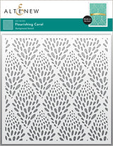 Altenew Flourishing Coral Stencil
