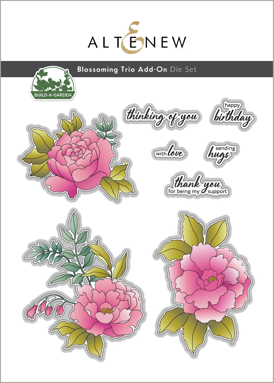 Altenew Build-A-Garden: Blossoming Trio & Add-on Die Bundle
