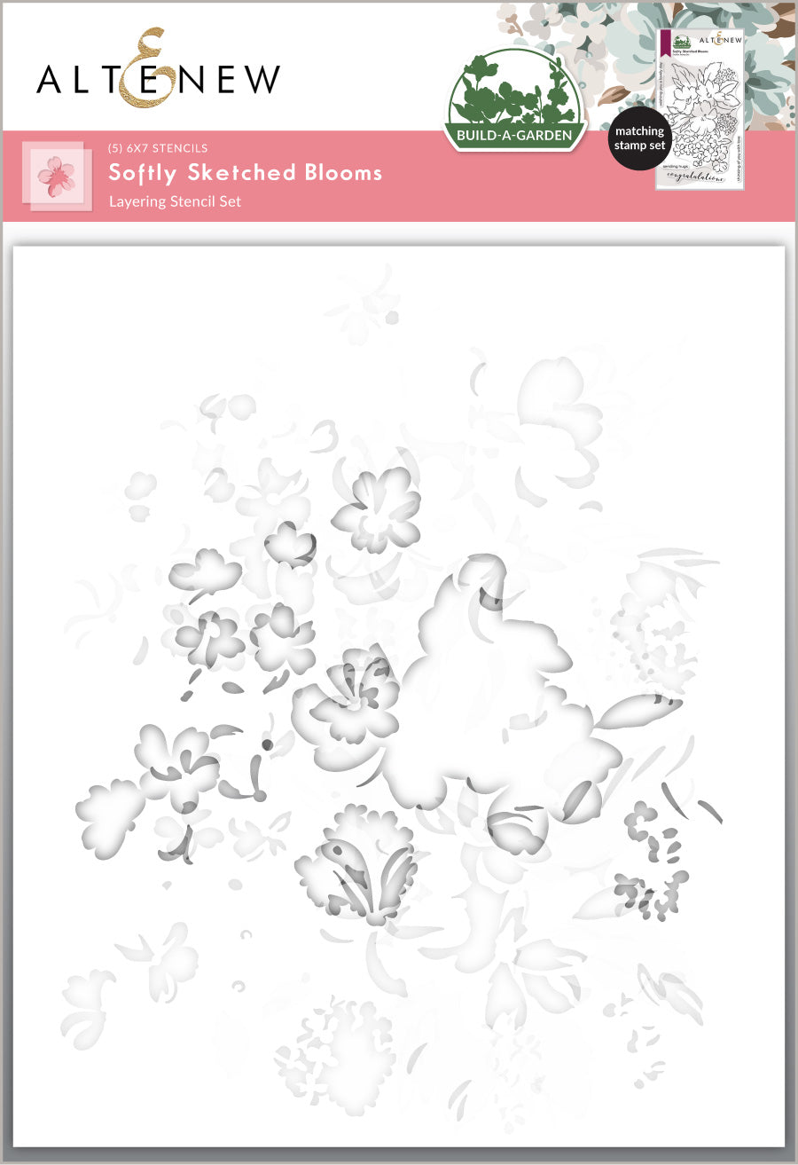 Altenew Build-A-Garden: Softly Sketched Blooms - ALT11507BN