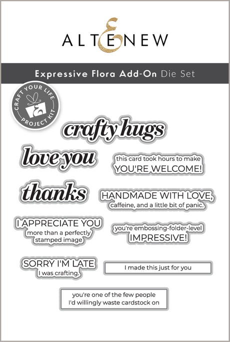 Altenew Craft Your Life Project Kit: Expressive Flora & Add-on Die Bundle - ALT11641BN