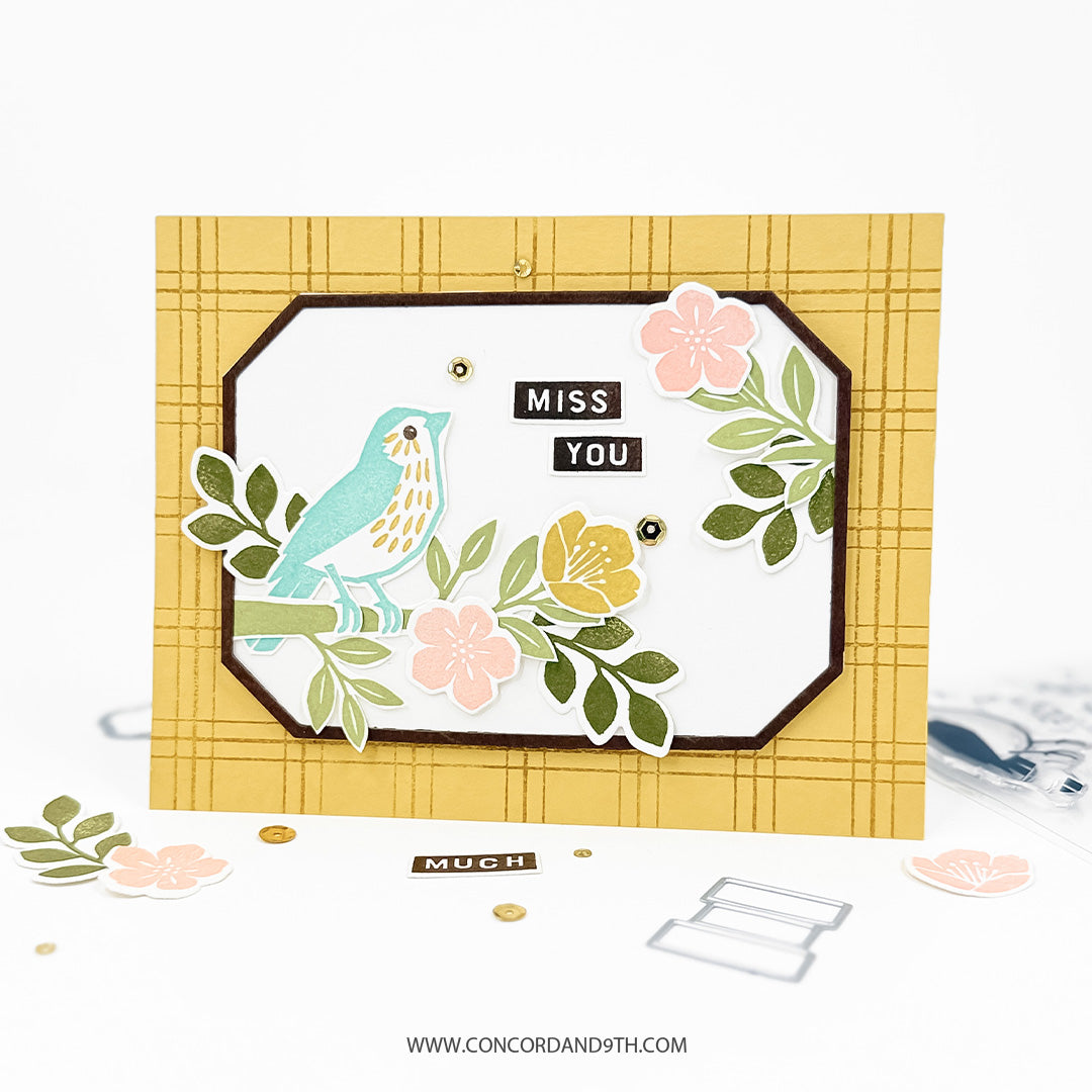 Concord & 9th Finch Friends Stamp Set (6 x 8) & Die Bundle