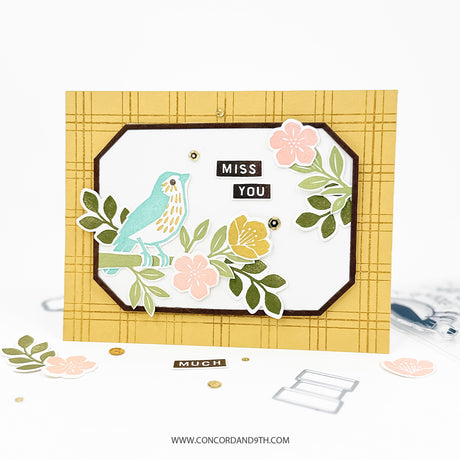 Concord & 9th Finch Friends Stamp Set (6 x 8) & Die Bundle