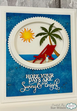 Sue Wilson Fine Postage Stamp Ovals Craft Dies