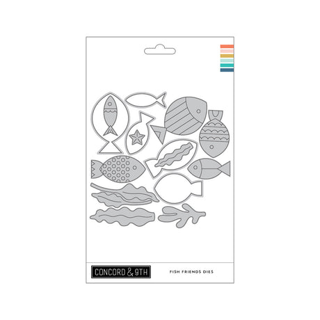 Concord & 9th Fish Friends Stamp Set & Dies (4 x 4)