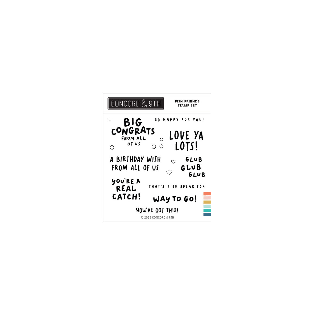 Concord & 9th Fish Friends Stamp Set & Dies (4 x 4) – Auzz Trinklets N ...