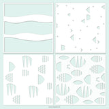 Concord & 9th Fish Friends Stencil Pack (4 qty; 6 x 6)