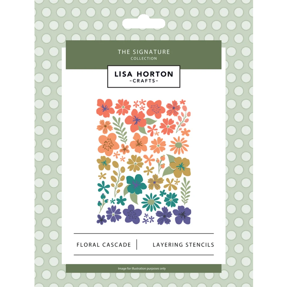 Lisa Horton Crafts The Signature Floral Cascade Layering Stencils & Ombre Florals Craft Dies