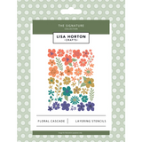 Lisa Horton Crafts The Signature Floral Cascade Layering Stencils & Ombre Florals Craft Dies