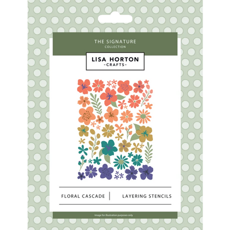 Lisa Horton Crafts The Signature Floral Cascade Layering Stencils & Ombre Florals Craft Dies