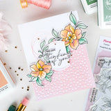 Pinkfresh Studio Floral Daydream stamp, Die and Stencil Bundle